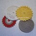 Crochet Pattern Sun and Moon Coasters Mug Rugs PDF508