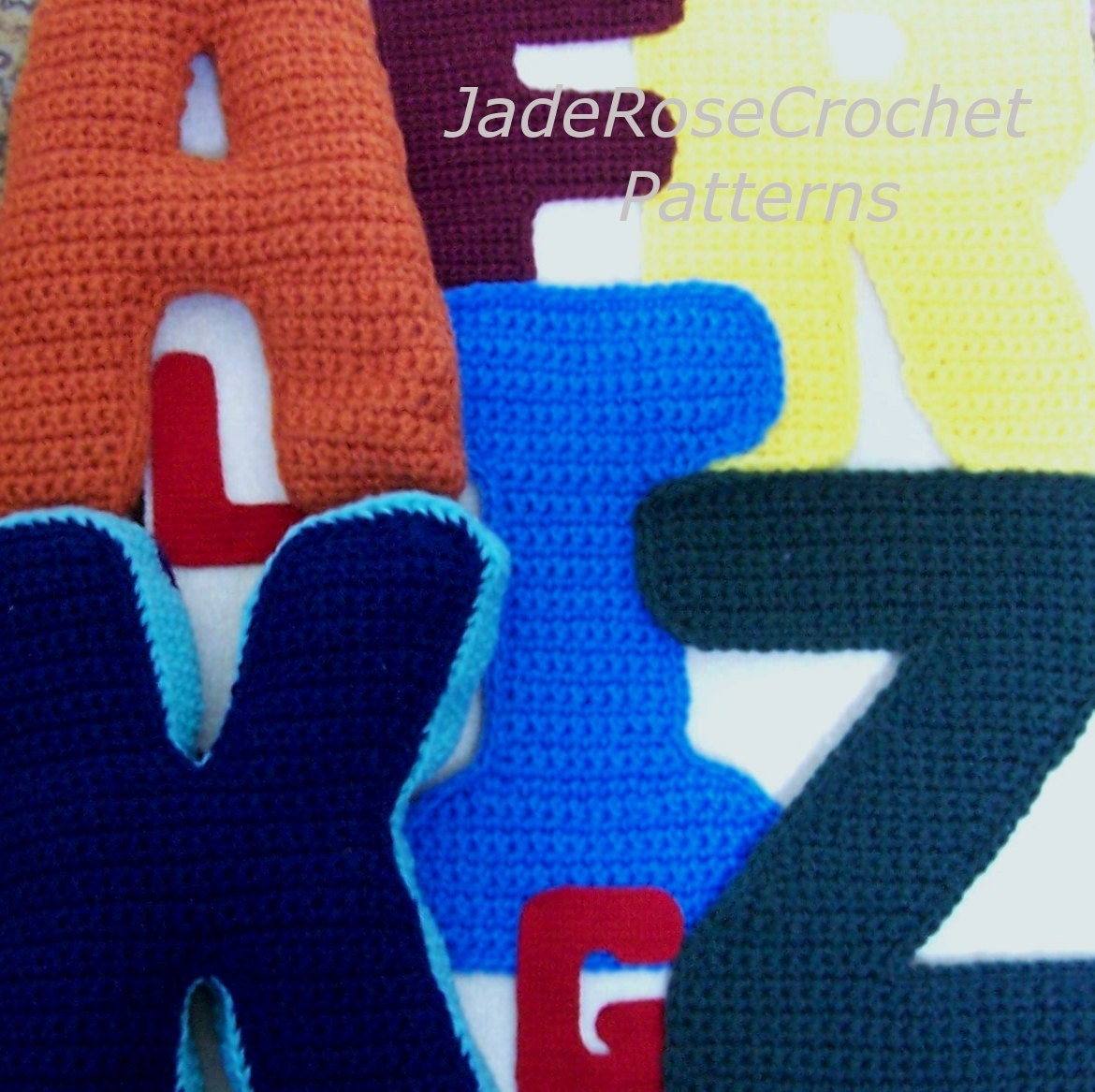 Letters of the Alphabet Crochet Pattern All 26 Letters in PDF