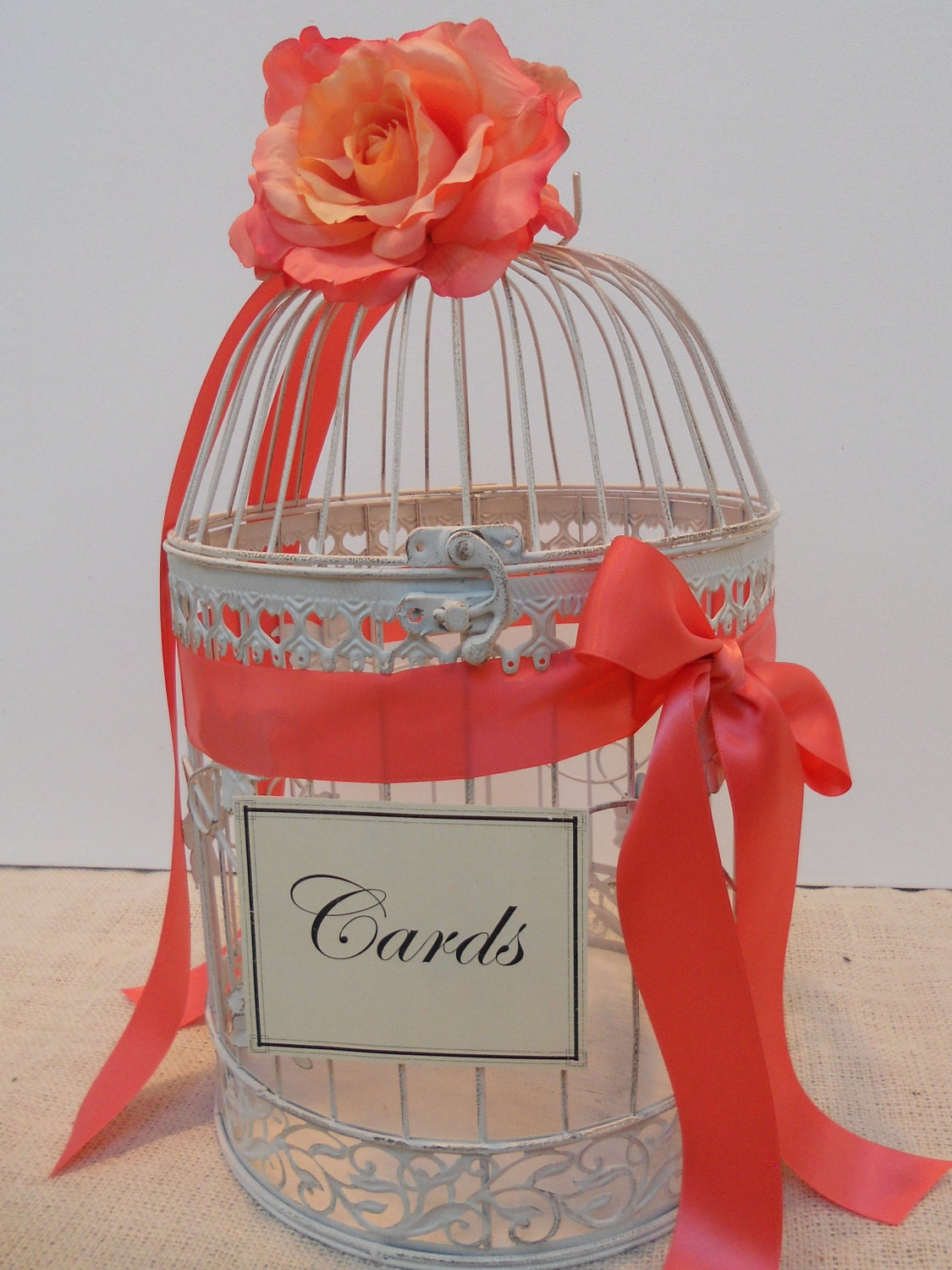 Wedding Card Box Round Birdcage Wedding / Card Holder / Bird Cage Gift Table Cardholder