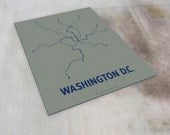 DC Lineposter Sm Screen Print - Steel Blue/Navy