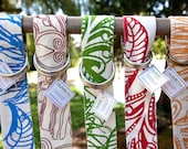 Fashion Belt - Anemone,  seaweed green, hemp/org cotton