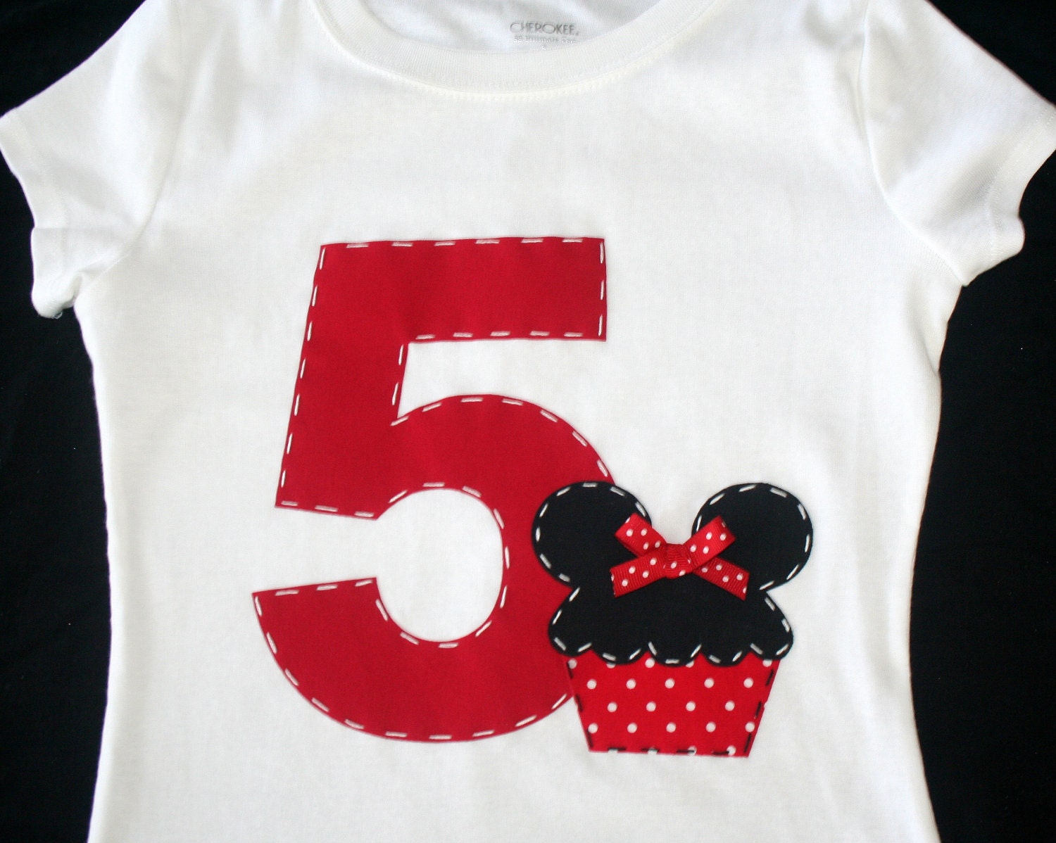 Custom Minnie Mouse Cupcake Birthday Shirt