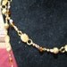 Tudor-type beaded chain in amber  hues