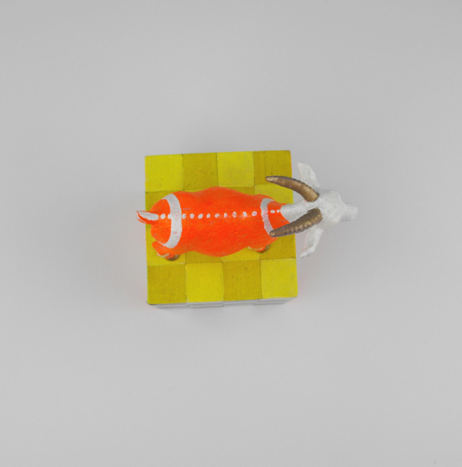 Modern Neon Ornament - Kid on the Block Goat