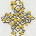 Celtic Knot Rose Cross Embroidered Flour Sack Hand/Dish Towel
