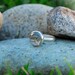 Celtic Triquetra Ring Sterling Silver Clear Quartz