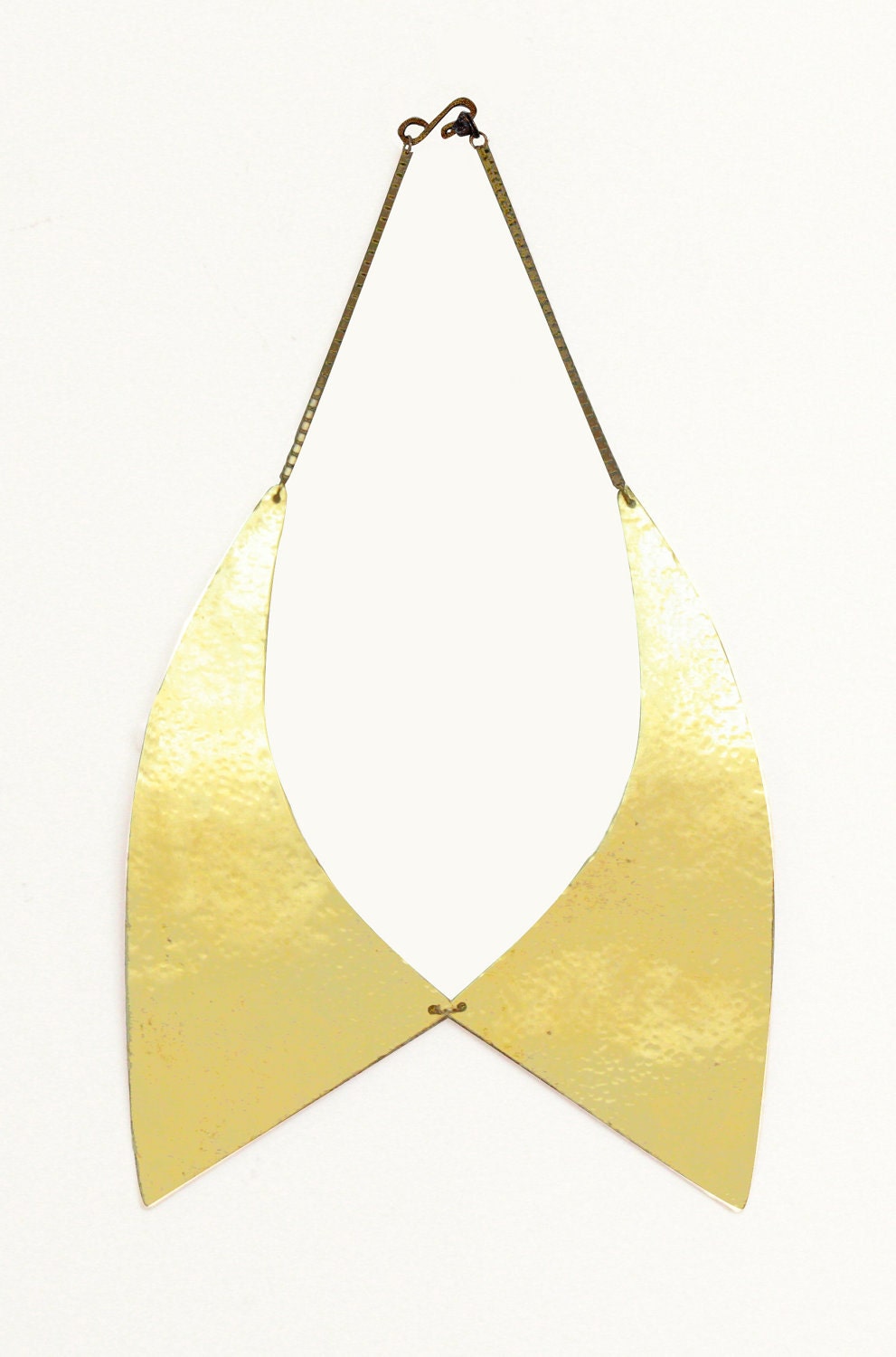 RESERVED FOR KRISTINE: Collar Hammered Brass Choker