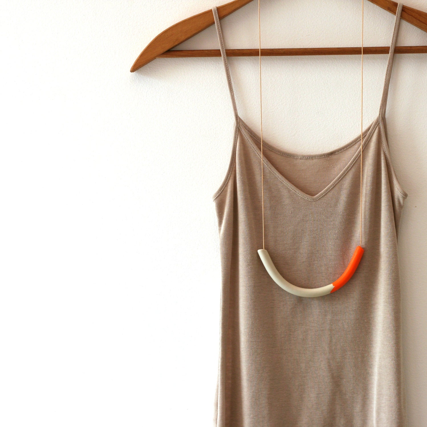 not quite a semi circle makes a necklace