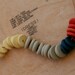 not quite flat beads make a handmade necklace