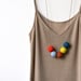 not quite round handmade beads make a necklace