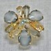 Vintage Juliana Blue Rhinestone Confetti Brooch