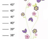 Personalized Green & Purple Love Bug Canvas Growth Chart - Ribbon