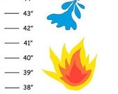 Personalized Fire Truck Canvas Growth Chart