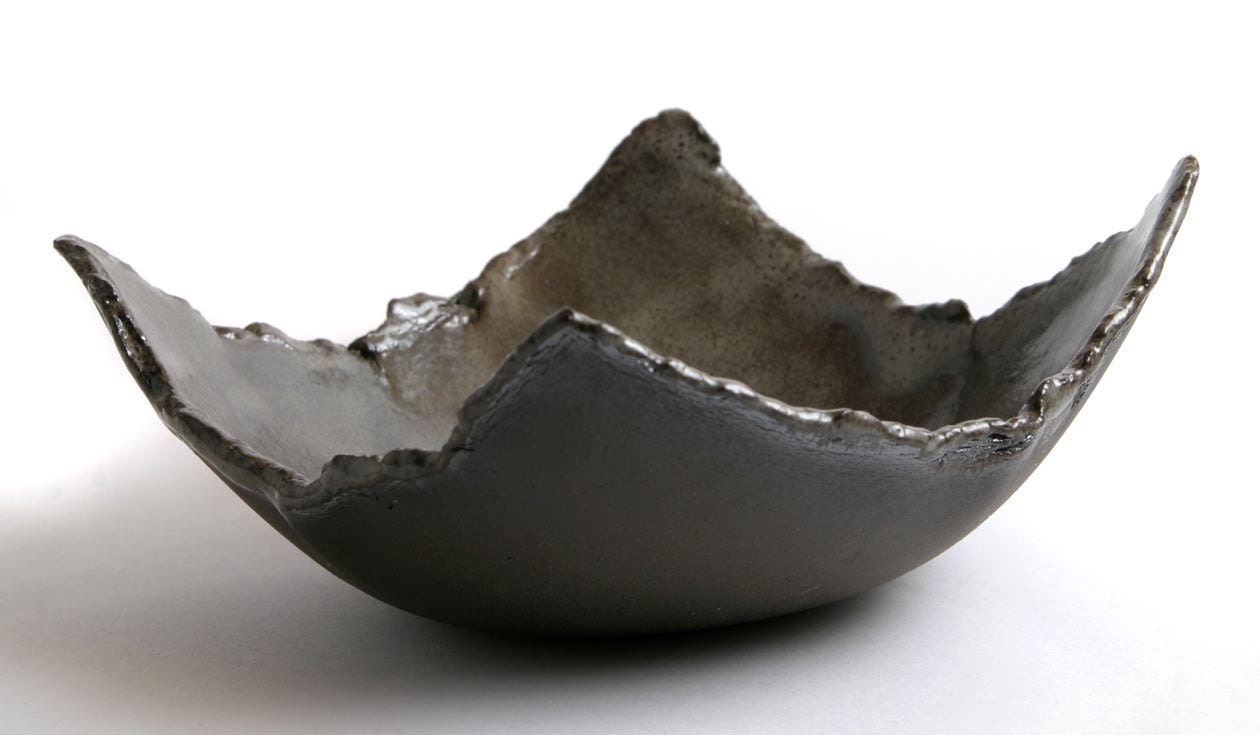 Square steel gray "Ore" dishes (set of four)