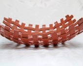 Woven "Harvest" ceramic fruit bowl/centerpiece
