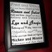 Last Minute Gift Personalized Couple Word Art "Good Company-Classic" Wedding Gift Anniversary Valentine Sweetheart