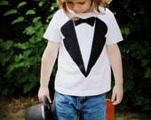 Little man tux infant or toddler t shirt