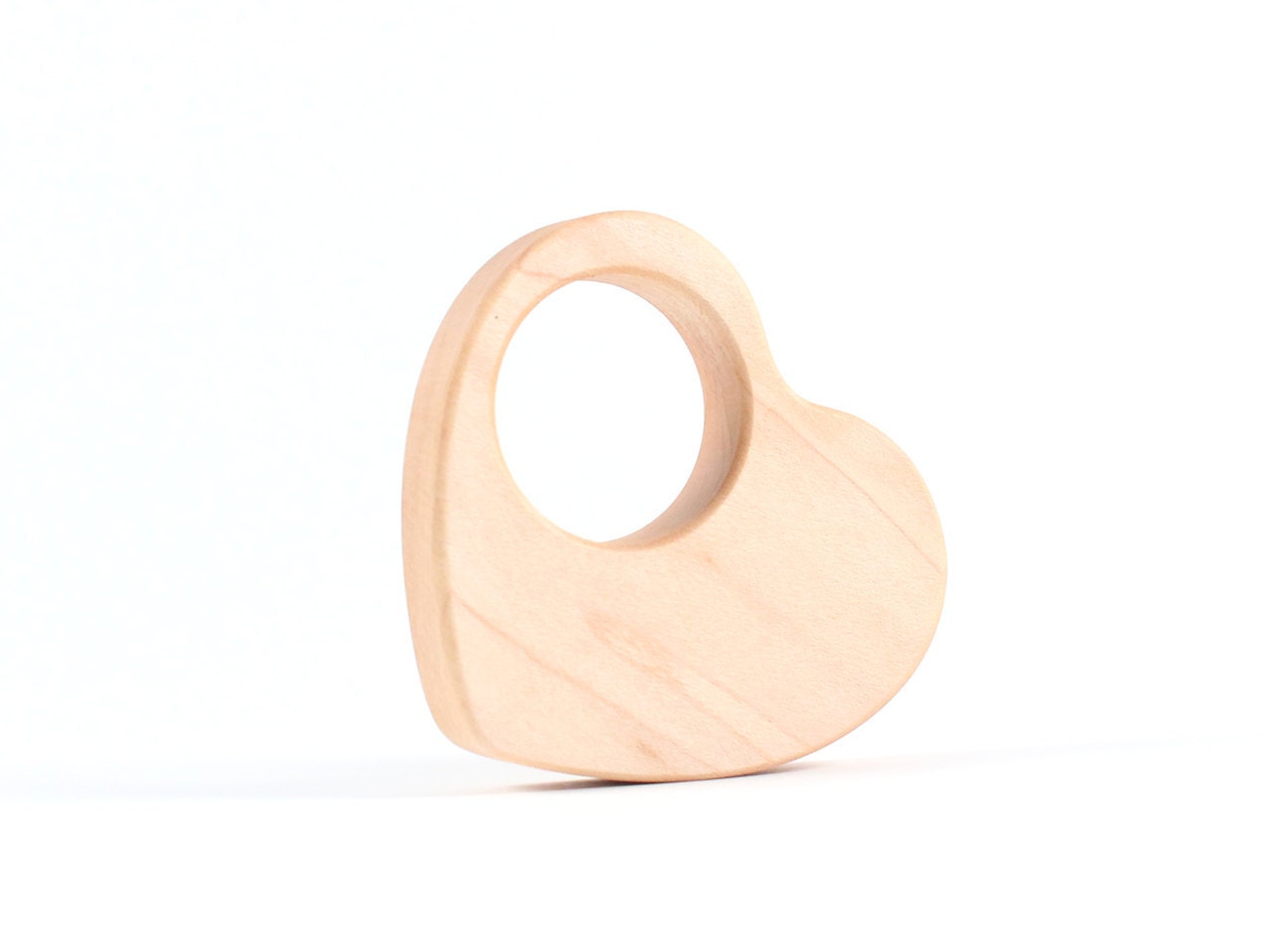 heart TEETHER toy - a natural, organic wooden toy, eco-friendly for the modern baby - sweetheart