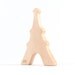 organic teether - Eiffel Tower - natural wood teething toy, safe eco-friendly modern fun for baby or toddler
