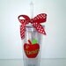 20 Ounce Insulated Tumbler with Straw for Teacher Gift - Personalized with Teacher's name