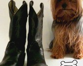 Vintage -Vegan Friendly- Childrens Cowboy Boots... i know i know