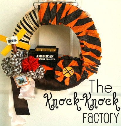 Vintage Train Party-Wreath
