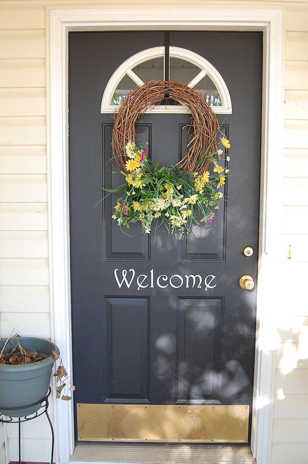 Welcome Door Decal-Available for Immediate shipment in black or white