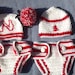 Crochet Cheerleader hat, Football hat, Great Photo Op, Newborn