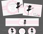 Sweet Ballerina Birthday Party Pack - Available with or without photo