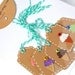 Gift tags . kraft mini tags . Italian ice cream cone . 10 ct . brown paper . small . hang tag . mint bakers twine . summer . embellishment