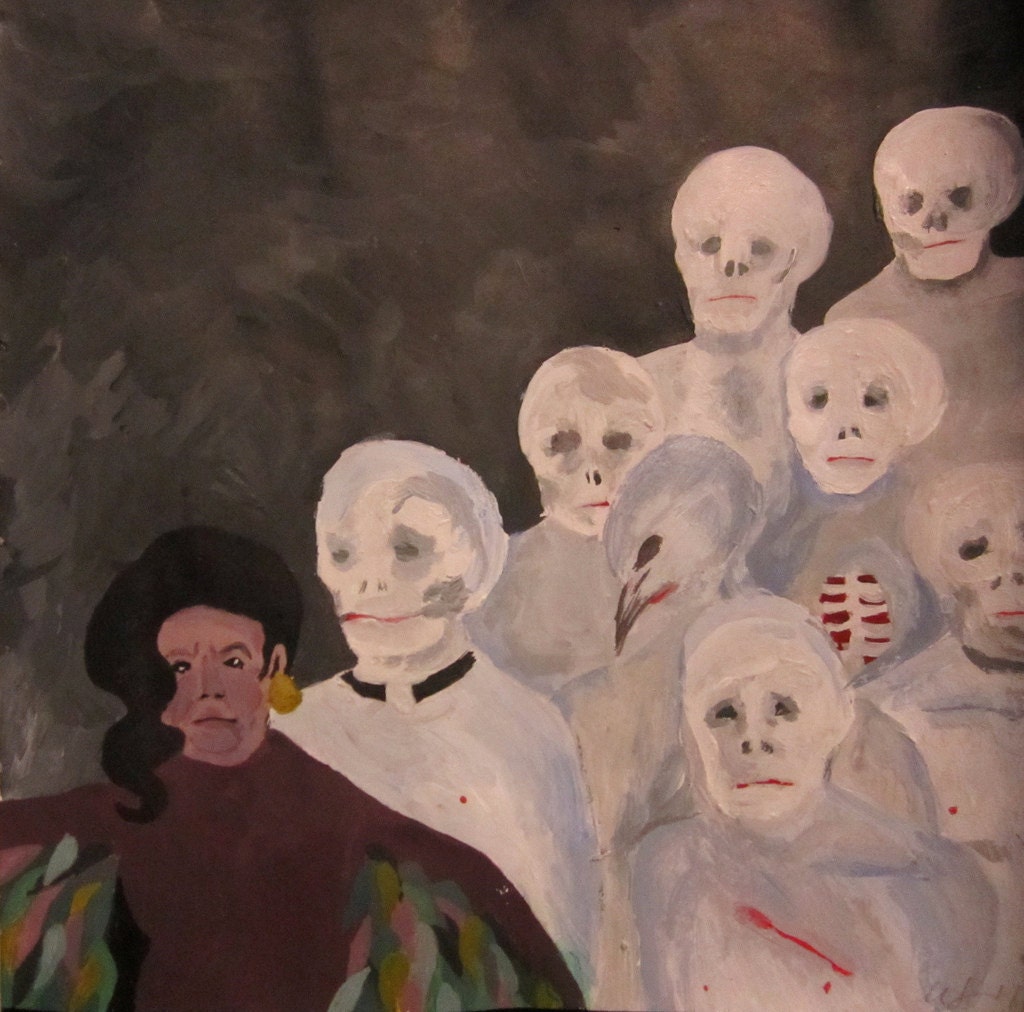The Great Mourner Original Acrylic Painting