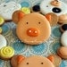 Farm Animal Sugar Cookies-Farm Animal Birthday-party favors kids birthday