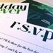 5x5 Wedding Invitations, Square Best Day Ever in Cobalt and Kelly Green with Optional Custom Map