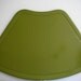 4 Vinyl Wedge Place Mats for Round Table-Set of 4 Placemats in Avocado RARE from The Back Part of the Basement