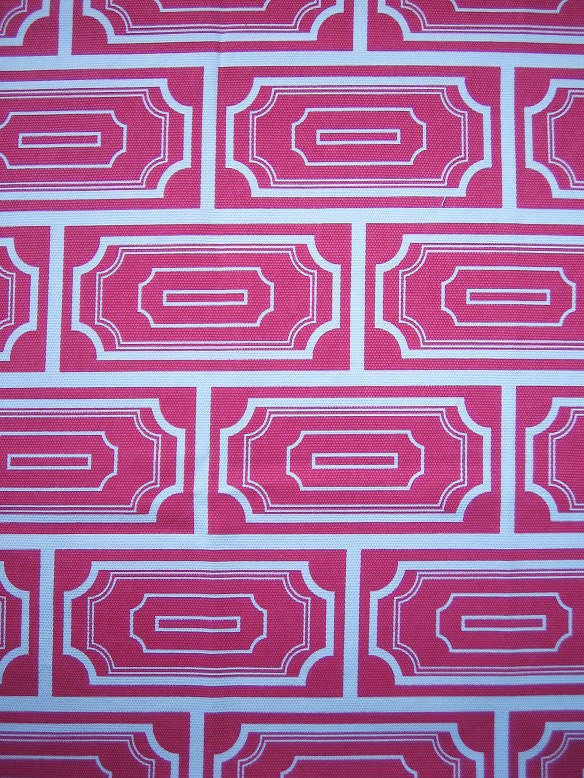 CHINOISE TILES hand screen printed fabric