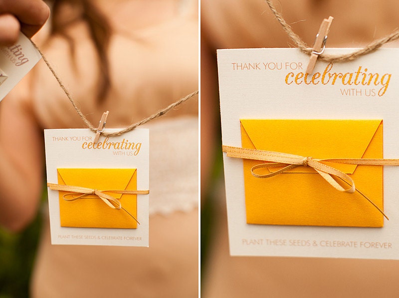 Custom Paper Party Garland - Mini Seed Favors