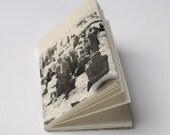 Custom made mini-notebook size S with a cotton book cover printed with your photograph