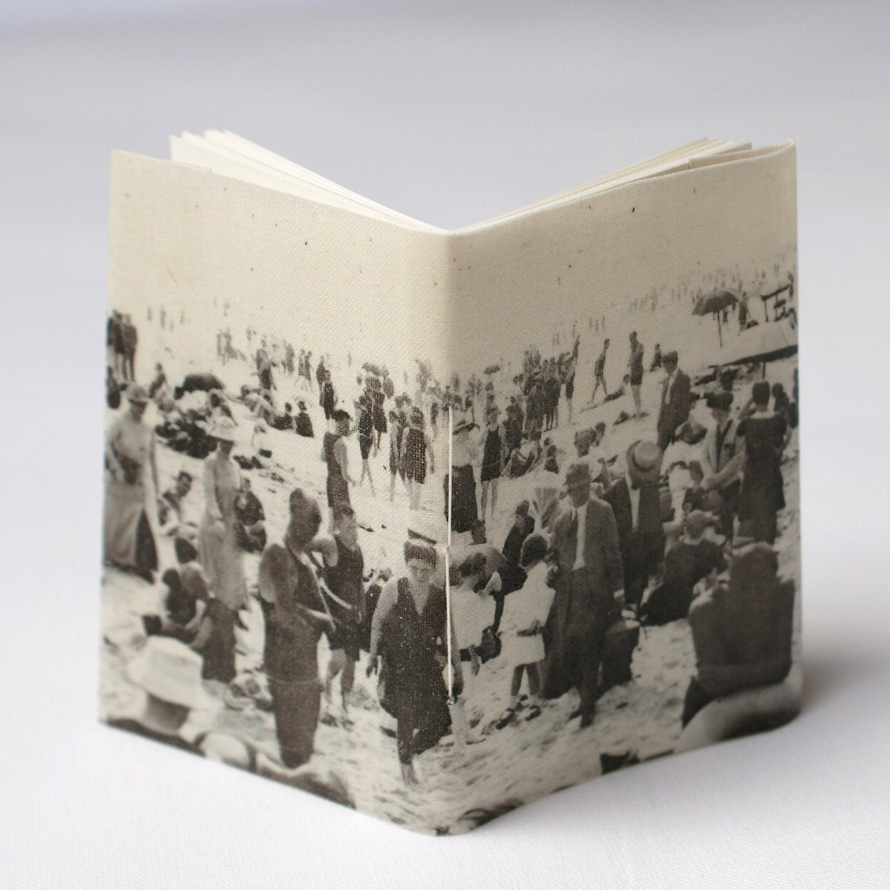 Personalized Notebook size M with cotton cover printed with your photograph