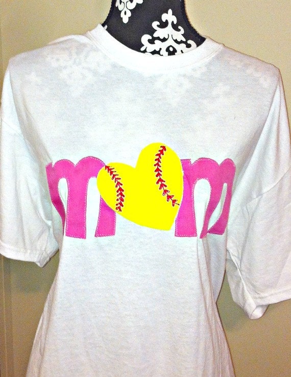 Softball Mom shirt Custom to any team color with Name/Number on back