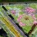 Modern Art Rag Quilt "Flowers and Colors"