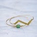 Vintage Brass Zig Zag Bangle, Geometric Bangle, Stackable Bracelet, Charm Bracelet, Chevron Bangle