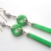 Art Deco Jade and Pave set earrings
