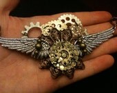 Custom Harry Potter Steampunk Snitch Necklace