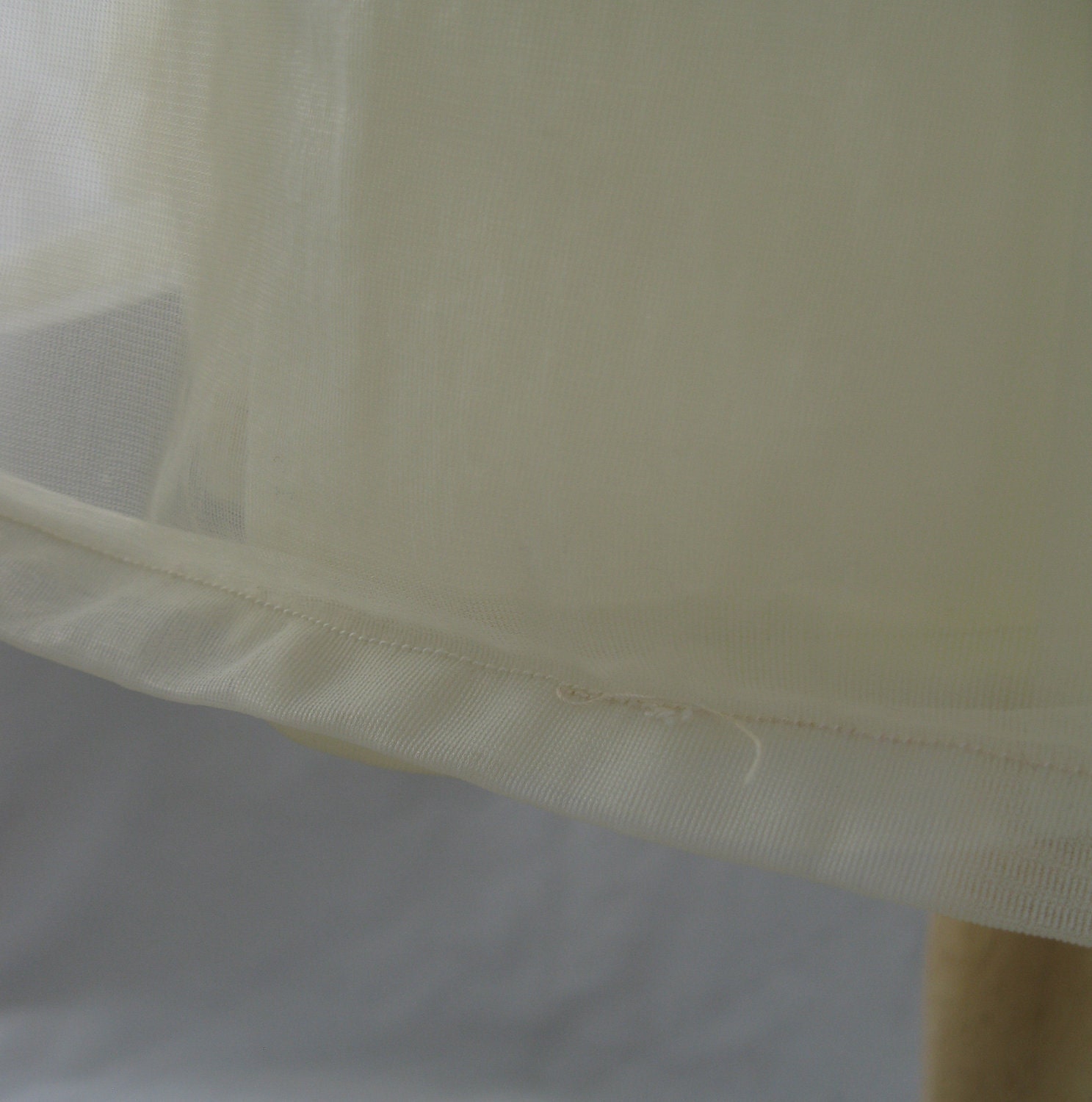 Vintage Sheer Beige Peignoir Set 1960s