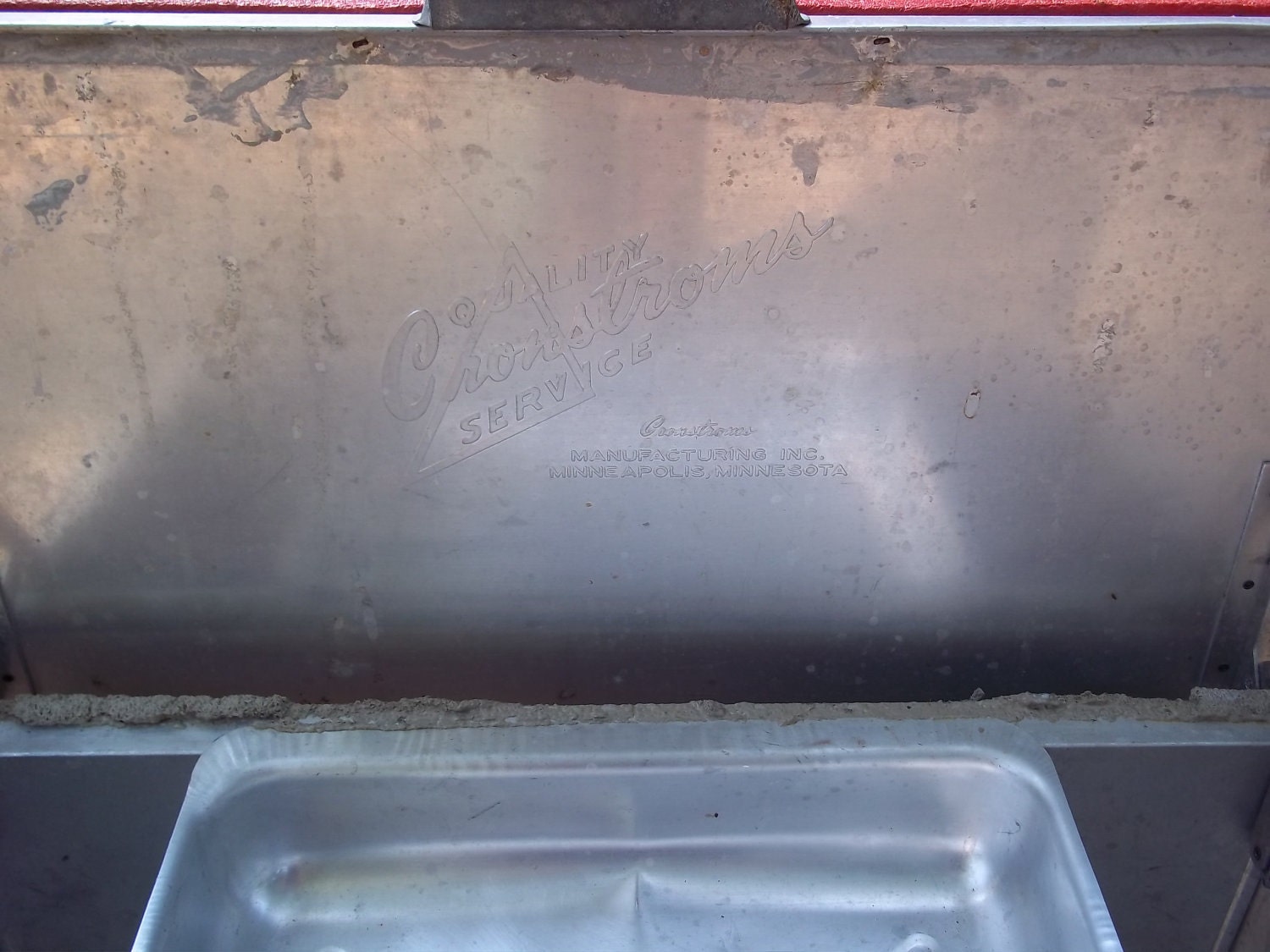 Vintage Hamms beer cooler with red padded seat. 1960 Brewriana