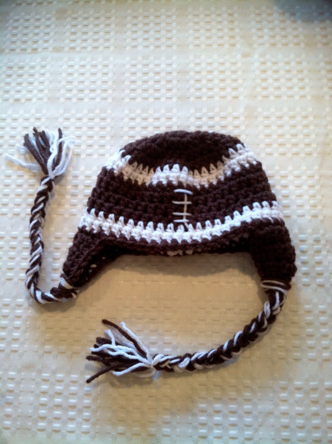 Crochet Baby Football Hat