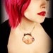 Shell Necklace Mermaid  - Bohemian Jewelry large chunky orange beach shell purple barnacle Pendant Strange Pirate Treasures unique OOAK