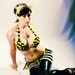 Wild and Free Antler Headband - Yellow Carnival Stripe deer horns head piece Super Hero Costume Cosplay Headdress fantasy Halloween