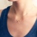 Gold Bow Necklace - 14 karat gold filled promise necklace, simple everyday jewelry by petitor, gift for her