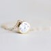 Solitaire Necklace - gold minimalist crystal necklace, simple everyday jewelry by petitor
